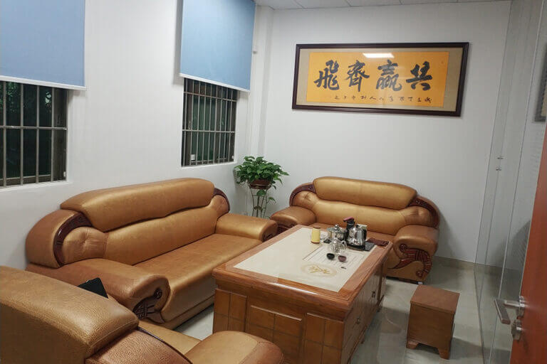 Customer reception and project discussion area
