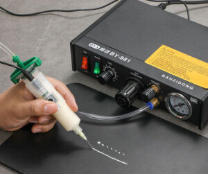 CCD vision doming machine sample positioning image