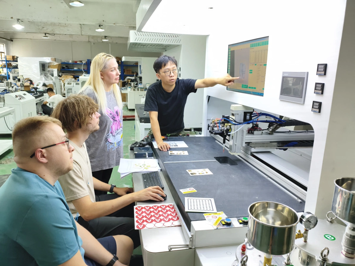 Material and application testing area used for product verification