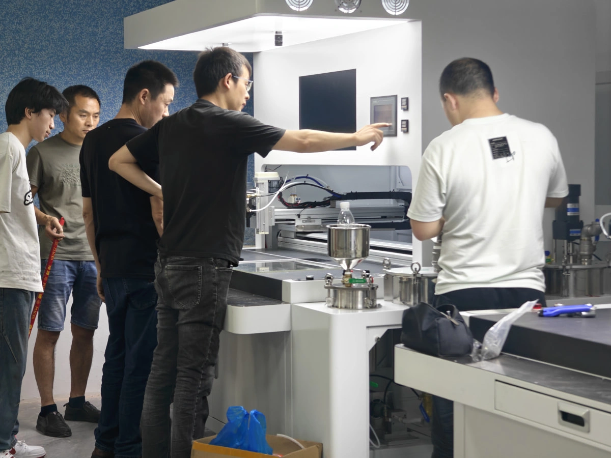 Material production and testing facility in Robota long-term supply network