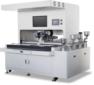 ccd vision label doming machine transparent